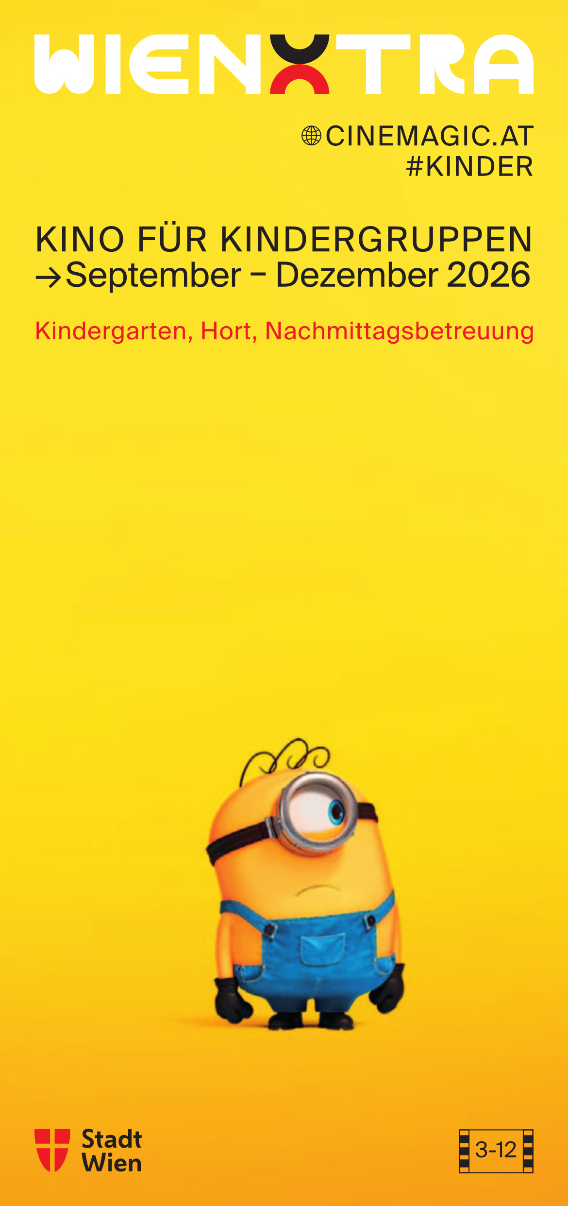 Kino für Kindergruppen September bis Dezember 2026 Cover