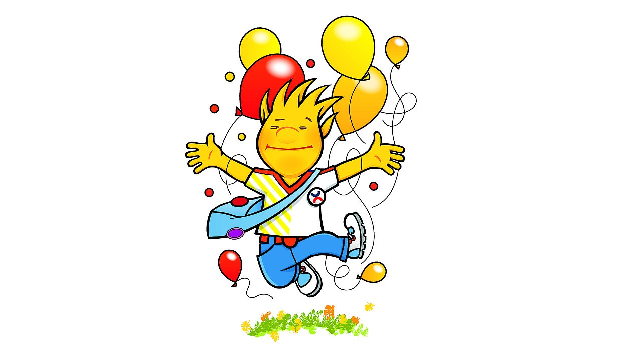 Holli mit Luftballons