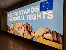 Plakat "Europe stands for Social Rights
