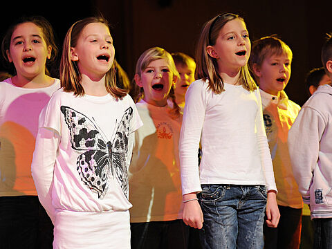 Singen ein Maedchenchor