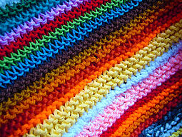 Bunte Strickmuster