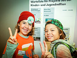 Kinder- und Jugendmillion Kinder beim Ideen-Einreichen