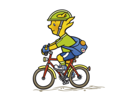 Holli auf dem Fahrrad Holli auf dem Fahrrad