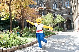 Holli vor dem Rathaus
