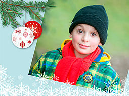 Natur Bub Bub im Wintergewand