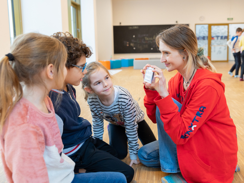 Kinder beim Workshop